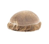 Peluca Prótesis capilar, unidad de sistema reemplazo cabello humano resaltado, Base encaje completa transpirable for hombre
