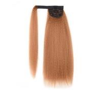 Peluca Rastas Peluca de cola de caballo larga y recta de 60cm/23,6 pulgadas, extensiones de cabello sintético con Clip en cola de caballo Pelucas y accesorios