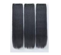 Peluca Rastas Peluca larga de 3 piezas, peluca sintética recta para fiestas y uso diario, aumenta el cabello para uso diario en fiestas, aumenta el cabello Pelucas y accesorios