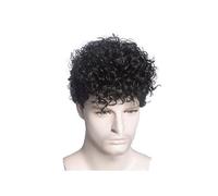 Peluca Rastas Peluca para hombre de 20cm/7,8 pulgadas, pelucas sintéticas onduladas de capas cortas para hombres, pelucas de fiesta diarias para uso diario en fiestas Pelucas y accesorios