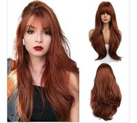Peluca Rastas Pelucas largas con flequillo Pelucas rubias rizadas en capas sintéticas rizadas para mujeres Moda Calor sintético natural clásico Pelucas y accesorios
