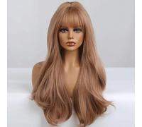 Peluca Rastas Pelucas largas con flequillo Pelucas rubias rizadas en capas sintéticas rizadas para mujeres Moda Calor sintético natural clásico Pelucas y accesorios