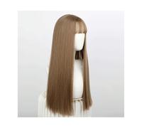 Peluca Rastas Pelucas Peluca Larga Recta Con Flequillo Gris Ombre Peluca Larga Ombre Pelucas Sintéticas Naturales Suaves De Pelo Liso Fiesta Pelucas y accesorios