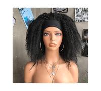 Peluca Rastas Pelucas rizadas Afro para mujeres negras, peluca con diadema rizada corta y rizada, peluca rizada esponjosa sintética Marley Pelucas y accesorios