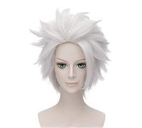 Peluca recta corta para hombres GJBXP Hairpieces, adecuada para fiesta de disfraces Anime Cosplay peluca sintética para fiestas, para adolescentes, 30 cm / 11.8 ''