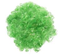 Peluca rizada corta y esponjosa para mujeres y hombres, cosplay, fiesta de anime, Navidad, Halloween, divertida, payaso, pelucas de pelo sintético (verde)