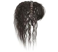 Peluca rizada de fibra sintética con diadema para mujer, extensión de pelo para mujer, extensión de pelo para peinado