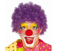 Peluca rizada de Payaso lila