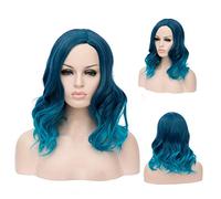 Peluca rizada ondulada corta GJBXP Pelucas rosadas Ombre para niñas Fibra sintética resistente al calor Harajuku Cosplay Cabello 14 pulgadas y 21 colores Om-797
