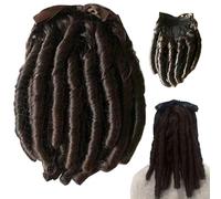 Peluca rococó de 12 pulgadas, peluca lolita marrón oscuro, linda, corta y rizada con lazo, pelucas enrolladas romanas vintage, pelucas de disfraz rizadas de princesa realistas para vestido de fies.