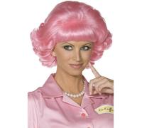 Peluca Rosa Frenchy Oficial Licenciada Grease Años 50 Frenchie Disfraz Femenino