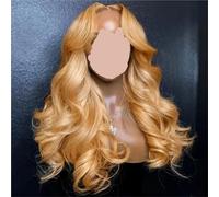 Peluca rubia con frontal de encaje for mujer, sintética, 13x4, línea cabello pre-depilada y bebé. Ideal for Halloween(13X4,36124B_28INCHES)