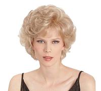 Peluca Rubia Corta Para Mujer, Peluca Rizada De Fibra Resistente Al Calor No Deformable Aspecto Natural Elegante Para El Día A Día、costume Cosplay
