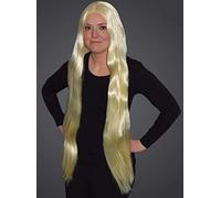 Peluca rubia de 36 pulgadas de largo para mujer, cabello ondulado de aspecto natural, disfraz de anime, pelucas de fiesta de cosplay, pelo sintético, peluca de reina bailarina, peluca glamour, disfraz