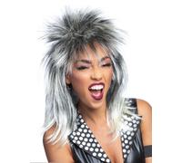 Peluca Rubia Estilo Mullet Diva Rock 80s Tina Turner Disfraz Smiffys