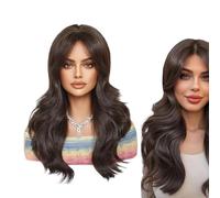 Peluca rubia ondulada natural - Peluca de natural rizada, pelucas largas onduladas naturales | 20 pulgadas pelo sintético rizado para el desgaste diario de la boda