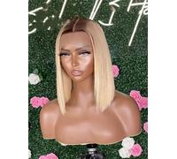 Peluca Rubia Para Mujeres Pelucas Frontales De Cabello Humano Con Encaje Transparente Corto 4X4 13X4 13X6 HD