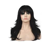 Peluca Rubia, Peluca Corta, Pelo Largo Y Liso En Capas Naturales, Pelo Sintético, Pelucas Marrones Y Negras Para Mujeres Negras, Pelucas Grises Para Mujeres (1 22 Pulgadas)