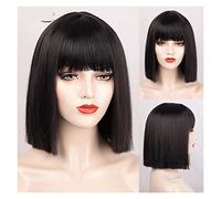 Peluca Rubia Peluca Corta Pelucas Sintéticas Cortas Rectas, Pelucas Para Mujeres Pelo Cosplay Para Uso Diario Pelucas Grises Para Mujeres (2 12 Pulgadas)
