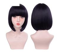 Peluca Rubia Pelucas Cortas Con Flequillo Para Mujeres Negras Rosa Negro Para Pelucas De Cosplay Pelucas Grises Calientes Para Mujeres (2 12 Pulgadas)