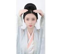 Peluca sintética chino antiguo hanfu tocado moño moño mujeres chinas antiguas pelucas de cosplay accesorios