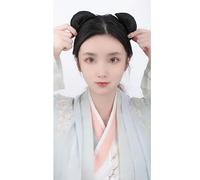 Peluca sintética chino antiguo hanfu tocado moño moño mujeres chinas antiguas pelucas de cosplay accesorios
