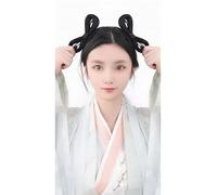 Peluca sintética chino antiguo hanfu tocado moño moño mujeres chinas antiguas pelucas de cosplay accesorios
