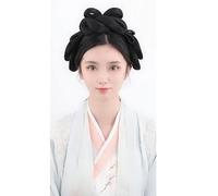Peluca sintética chino antiguo hanfu tocado moño moño mujeres chinas antiguas pelucas de cosplay accesorios
