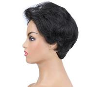 Peluca sintética de colores variados, corta, recta y ondulada para mujer, resistente al calor, P1B/30, para uso diario, n.° 2-6 pulgadas