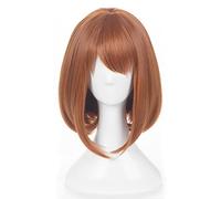 Peluca sintética de My Hero Academia OCHACO URARAKA para cosplay de anime, para fiesta de Halloween