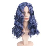 Peluca sintética de pelo largo y rizado de Descendants 2 para cosplay, pelucas sintéticas para niñas, mujeres y hombres