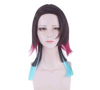 Peluca sintética de pelo sintético de Demon Slayers Anime Enmu, pelucas sintéticas para cosplay, para niñas, mujeres y hombres