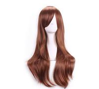Peluca sintética para mujer, con ondas profundas, rubias, rojas, verdes, azules, rosas, para Halloween, carnaval, disfraz