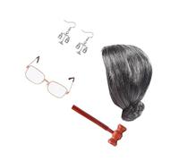 Peluca sintética para mujer, hecha a mano, para abogado, madura, para hombres y mujeres