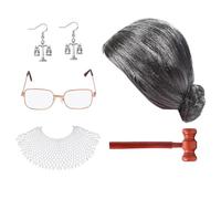 Peluca sintética para mujer, hecha a mano, para abogado, madura, para hombres y mujeres