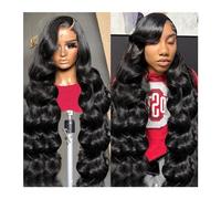 Peluca Sintética Peluca 100% de cabello humano ondulado, pelucas 4x4 13x4 13x6 for mujer, cabello prearrancado 5x5, peluca sin pegamento, peluca de cabello humano Frontal de encaje 360 peluca cosplay(
