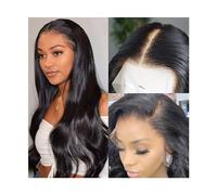 Peluca Sintética Peluca con malla Frontal ondulada for mujeres negras, pelucas de cabello humano indio de 14-40 pulgadas de largo, prearrancada, 13x6 HD, peluca Frontal de encaje transparente peluca c