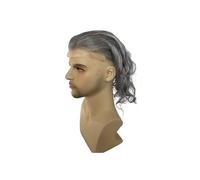 Peluca Sistemas del reemplazo de la base PU cordón mono peluquín frente postizo cabello humano los hombres