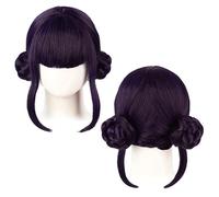 Peluca Trenzada Morada Larga Para Mujeres, Fiesta De Vestuario De Cosplay De Niñas, Cabello Sintético Con Aspecto Natural Y Ajuste Cómodo B