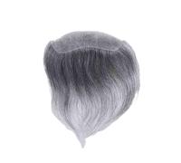 Peluca Tupé de pelo liso for hombres, peluquín Frontal piel ultrafina estilo V(16x2.5cm)