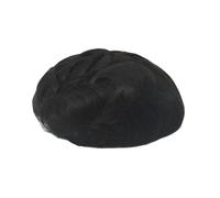 Peluca Unidad de sistema prótesis capilar OCT cabello humano con peluca frontal encaje 6 pulgadas for hombres(1B)