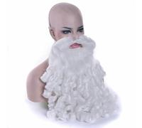 Peluca y barba de Papá Noel, cabello sintético corto, pelucas de cosplay para hombres, accesorios para el cabello, n.º 2-12 PULGADAS