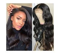 Pelucas 360. Peluca Frontal de Encaje HD Cuerpo Onda Cabello Humano Prepucked 13x4 Pelucas Frente de Encaje para Mujeres Peluca de Cabello Humano de Encaje Marrón Claro Peluca de 30 Pulgadas de Mujer