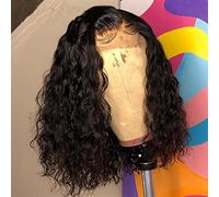 Pelucas 8-16 pulgadas onda profunda peluca frontal onda de agua corto para mujeres pelucas de cierre 4x4 pelucas de cabello brasileño 13x4 peluca de bob completo encaje frontal rizado humano peluca de