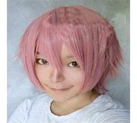 Pelucas baratas GJBXP para hombres Cabello sintético Heiwajima Shizuo Fiesta de disfraces de Halloween Rojo Negro Verde Rosa Púrpura Amarillo Blanco Cosplay Peluca rosa