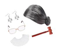 Pelucas blancas onduladas largas para disfraz de Halloween, cosplay, abogado, para niños, fiestas, abogados