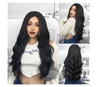 Pelucas Cabello Natural resistente al calor Pelucas De Mujer púrpura cuerpo ondulado pelucas sintéticas for mujeres largo Cosplay fiesta peluca colorida Peluca de cosplay (Color : TB20051-1)