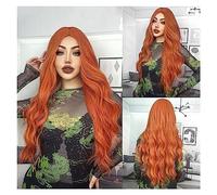 Pelucas Cabello Natural resistente al calor Pelucas De Mujer púrpura cuerpo ondulado pelucas sintéticas for mujeres largo Cosplay fiesta peluca colorida Peluca de cosplay (Color : TB20051-8)