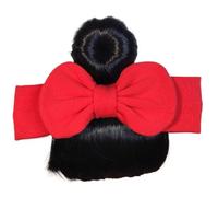 Pelucas con flequillo de para bebé, postizo elástico con flequillo para niños pequeños, gorros respetuosos con la piel con diseño de, lindo accesorio para el cabello para niños, gorros