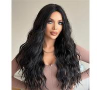 pelucas con flequillo prolijo para mujeres Peluca de pelo largo y rizado natural, cubierta cabeza completa con ondas grandes ondulado rizado